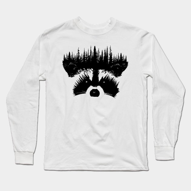 Raccoon Long Sleeve T-Shirt by Original_Badman